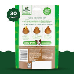 Greenies Pill Pockets Large medicine inside close view shows quick, stress-free dog dosing.