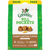 Greenies Pill Pockets large pouch with real peanut butter for easier medicine moments.