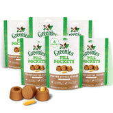 Greenies Pill Pockets peanut butter pouch keeps meds tasty and easy to administer.