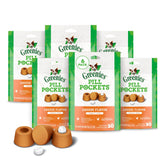 Greenies Pill Pockets small cheese pack ready for pill time, stress-free.