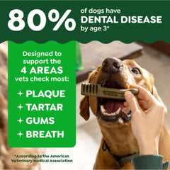 Greenies Teenie gumline-cleaning texture helps small-dog dental care.