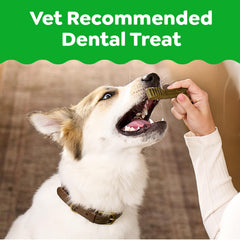 Greenies Teenie tartar-control design targets buildup in small dogs.