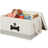 GreenPetopia dog toy basket with lid shows tidy storage and easy access.