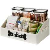 GreenPetopia dog treat container front view highlighting easy access to treats daily