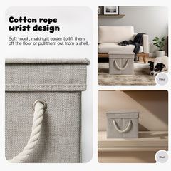 GreenPetopia toy-bin-collapsible-gray folds flat for compact storage.