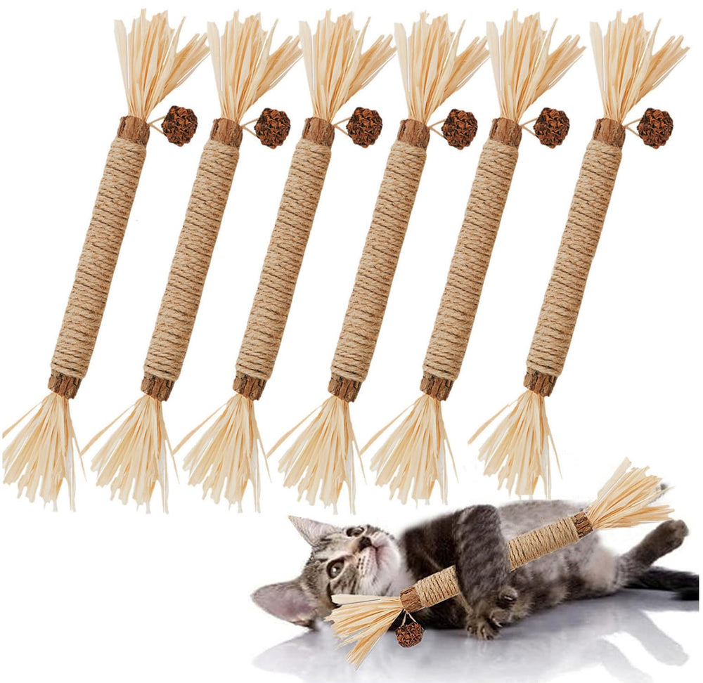 GREMBEB cat toys 6pc kit packaging showcases variety for indoor play and enrichment.