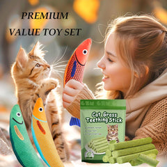 GREMBEB catnip plush toy invites sniffing and cozy play sessions for kittens.