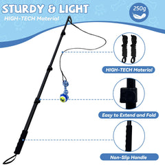 GRETMIX Flirt Pole replaceable lure keeps dogs engaged with fresh challenges.