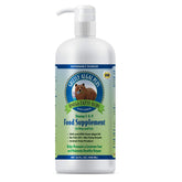 Grizzly Pet Products Algal Plus Omega 3-6-9 bottle close-up highlighting animal-free formula for pets