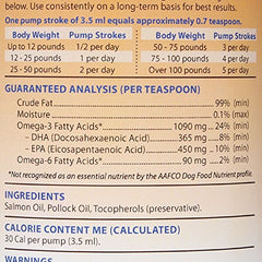 Grizzly Omega Health Liquid wild Alaskan salmon and pollock ingredients label close-up.