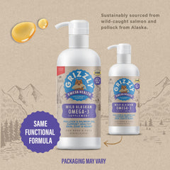 Grizzly Pet Products Omega Health pour demonstrates easy dosing for dogs and cats.