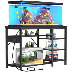 GRLEAF aquarium stand front view showing compact footprint for space-saving home displays