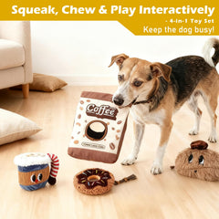 Grnstf bean-dog-toy close-up highlighting durable chew toy for dogs.