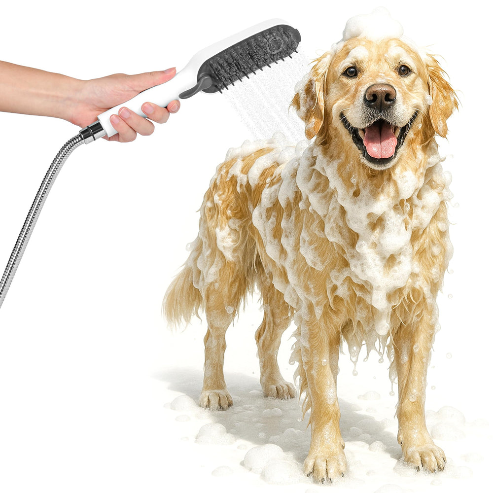 GRosno dog shower attachment full setup enables quick at-home baths.
