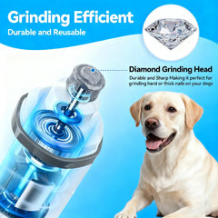 GROTOLY Silent Groom Pro diamond drum grinder detail for precise trimming