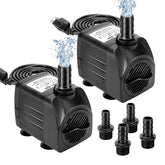 GROWNEER submersible pump close-up showing adjustable flow control for precise pressure