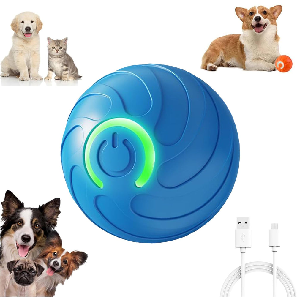 GSHLGAO smart jumping ball front view for engaging interactive dog play.