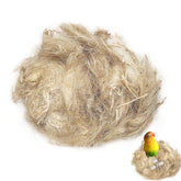 GSYUWIH natural mixing bird nesting materials pack shows four fibers for cozy, safe nesting.