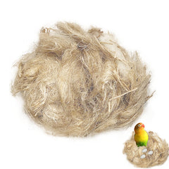 GSYUWIH natural mixing bird nesting materials pack shows four fibers for cozy, safe nesting.