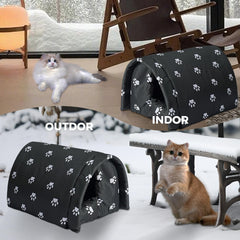 GTDSAOZG weatherproof Oxford cat shelter highlights wind and rain resistance