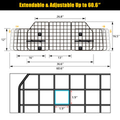 Gtongoko barrier positioned in cargo area keeps pets safely back during journeys.