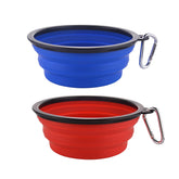 Guardians collapsible dog bowls blue ready for travel and easy cleaning