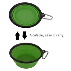 Guardians portable dog bowl folded flat for compact storage during trips