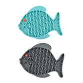 Guardians slow feeder cat bowls in blue-grey, two-pack to promote a slower, mindful eating pace.