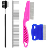 GUBCUB Pets Grooming Comb Kit tear-stain remover closeup highlighting gentle stain removal for small dogs.