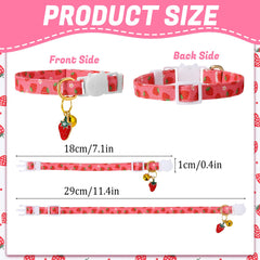 Guiqulai fruit collar watermelon: durable, adjustable fit for most cats.