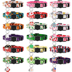 Guiqulai holiday cat collars collection—festive designs for holiday photos and pet flair.