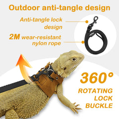 GUNEDD leash with 360° swivel clip reduces tangling during outdoor walks.