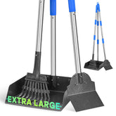 GUOOUG large dog pooper scooper overview with wide tray for big dogs