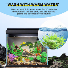 Gupawix aquarium plants soft materials prevent fish injury.