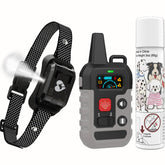 Gutes Leben Citronella Collar remote display image showing current settings for easy training.