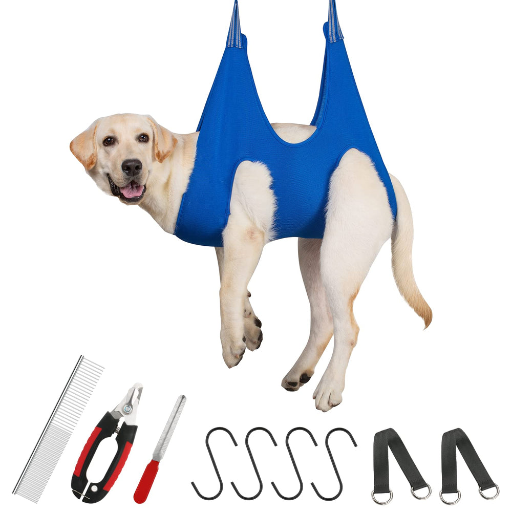 Guzekier dog grooming hammock main view for at-home grooming convenience