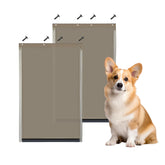 GVBLKGX PAC11-11038 replacement flap front view with magnetic closure for weather protection.