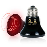 GVWRATW 50W ceramic heat emitter two-pack front view highlights reliable, no-glow warmth for terrariums.