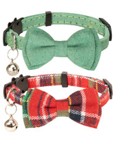 Gyapet collar sakura pattern with detachable bow for versatile wear