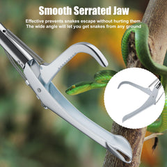 GYORGKSHI snake tongs smooth serrated jaw ensures strong grip with minimal harm