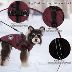 Gyuzh dog coat with zipper closure for easy on and off