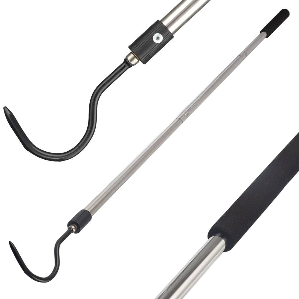 Gzlozak snake hook extendable-pole in use for safe reach during captures