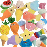 GZQKUSO 19-pack puppy toy collection with diverse plush shapes for small dogs