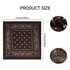 Haakong cowboy-costume bandana-detail soft polyester for comfy wear