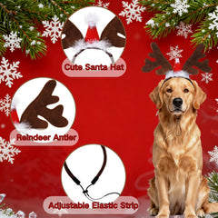 Haakong reindeer headband with sturdy wire construction keeps shape for durable seasonal wear.
