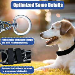 HAESINPA prong collar with rotating ring for smoother pulls and durability.