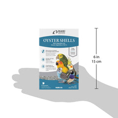 Hagen Oyster Shells bird-dish display showing bone support and egg quality.