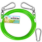 HaiYUAN dog tie out cable blue coiled for rugged outdoor yard tethering