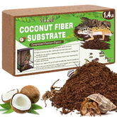 Halatool coconut fiber substrate brick raw ready to hydrate for terrarium use