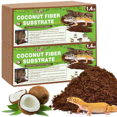 Halatool substrate brick pack expands into leopard gecko bedding for spacious terrariums.